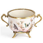 Фарфоровая чаша с бронзовыми элементами Eden Garden варинант исполнения - 1 | Loft Concept в Сочи