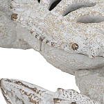 Статуэтка краб с детализированной текстурой в белом цвете Marine Accessories варинант исполнения - 3 | Loft Concept в Сочи