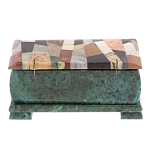 Шкатулка с мозаикой из натуральных камней Stone Casket варинант исполнения - 4 | Loft Concept в Сочи