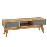 ТВ-тумба с фасадом цвета серый бетон Grace of Furniture  варинант исполнения - 1 | Loft Concept в Сочи