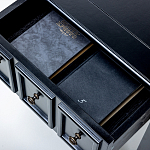 Черная тумба с выдвижным ящиком Monica варинант исполнения - 4 | Loft Concept в Сочи