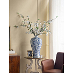 Ваза фарфоровая высокая с синими цветочными мотивами Independence варинант исполнения - 5 | Loft Concept в Сочи