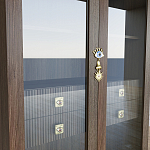 Дизайнерский шкаф витрина Elsa Dreams Walnut с 4-мя ящиками варинант исполнения - 5 | Loft Concept в Сочи