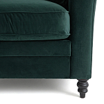 Кресло с обивкой из хлопкового велюра Porter Green Armchair варинант исполнения - 5 | Loft Concept в Сочи