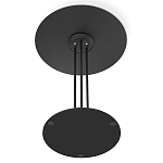 Стол журнальный с круглой столешницей из стекла Gray and Gold Marble варинант исполнения - 6 | Loft Concept в Сочи