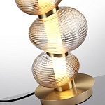 Настольная лампа с 3-мя рифлеными стеклянными шарами Marcelh Light варинант исполнения - 4 | Loft Concept в Сочи