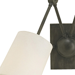 Бра с двумя тканевыми абажурами в форме цилиндра Prerequisites варинант исполнения - 1 | Loft Concept в Сочи