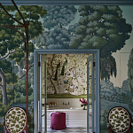 Обои ручная роспись Malmaison Special Colourway on Auguste scenic paper варинант исполнения - 2 | Loft Concept в Сочи