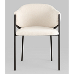 Стул Brace букле белый варинант исполнения - 4 | Loft Concept в Сочи