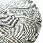 Кофейный столик с рельефной столешницей из металла Aplika Silver варинант исполнения - 2 | Loft Concept в Сочи