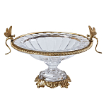 Чаша из прозрачного стекла с рельефным ободком и фигурками стрекоз Eden Garden варинант исполнения - 1 | Loft Concept в Сочи