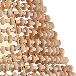 Подвесной светильник в форме колокола из деревянных бусин Wooden Beads варинант исполнения - 2 | Loft Concept в Сочи