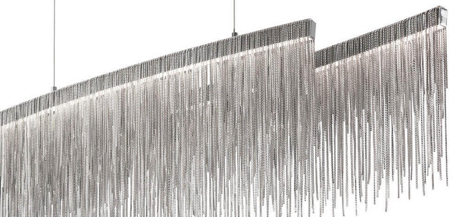 Люстра Atlantis Chain Chandelier Line Chrome Люстра Atlantis Chain Chandelier Line Chrome - Loft-Concept в Сочи