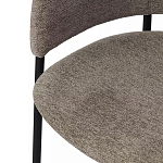 Стул полукруглый с каркасом из металла и мягким сиденьем и спинкой Soft Chenille варинант исполнения - 2 | Loft Concept в Сочи