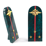 Сувенир Погон МВД из натурального камня змеевик Souvenir Epaulets варинант исполнения - 3 | Loft Concept в Сочи