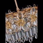 Люстра круглая с декоративными элементами в виде крупных хрустальных цветов Palace Gardens варинант исполнения - 4 | Loft Concept в Сочи