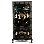 Шкаф черный в китайском стиле  Chinese Cabinet Black варинант исполнения - 1 | Loft Concept в Сочи