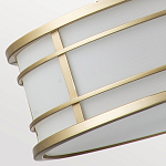 Подвесной светильник цвета латунь с белым матовым плафоном с геометрическим рисунком Feiss варинант исполнения - 6 | Loft Concept в Сочи