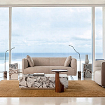 Приставной столик из массива дерева Walnut варинант исполнения - 8 | Loft Concept в Сочи