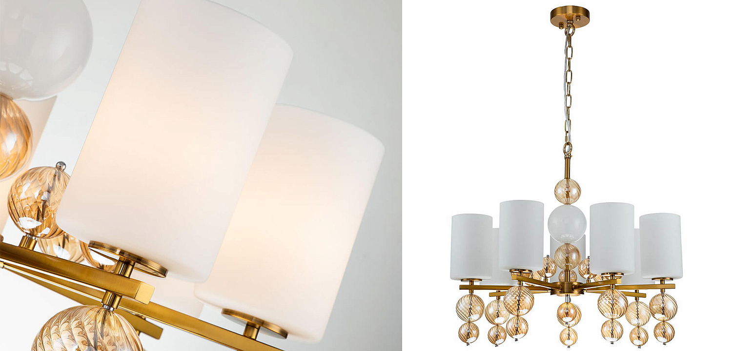 Люстра Blown Glass Balloons Chandelier 7 Люстра Blown Glass Balloons Chandelier 7 - Loft-Concept в Сочи