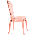 Прозрачный стул розовый LOUIS GHOST CHAIR Pink варинант исполнения - 3 | Loft Concept в Сочи