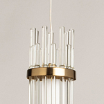 Подвесной светильник с цилиндром из прозрачных стеклянных трубок Nembus варинант исполнения - 9 | Loft Concept в Сочи