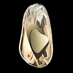 Бра овальное из стекла с золотым элементом Flow Texture  варинант исполнения - 3 | Loft Concept в Сочи