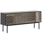 ТВ-тумба с зеркальным декором Serena TV-Stand варинант исполнения - 1 | Loft Concept в Сочи