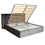 Кровать двуспальная серая с подъемным механизмом  Selecting the Best варинант исполнения - 2 | Loft Concept в Сочи