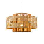 Подвесной светильник с абажуром из плтеного бамбука Light Inside the Cell варинант исполнения - 1 | Loft Concept в Сочи