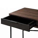 Стол рабочий в стиле лофт с ящиком и нишей для хранения Urban Style Space 2 варинант исполнения - 4 | Loft Concept в Сочи