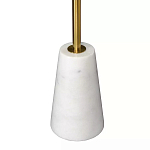 Кофейный столик с круглой столешницей на белом мраморном основании Original Foundation варинант исполнения - 5 | Loft Concept в Сочи