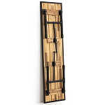 Скамья с сиденьем из массива акации Damon Industrial Wooden Bench варинант исполнения - 3 | Loft Concept в Сочи