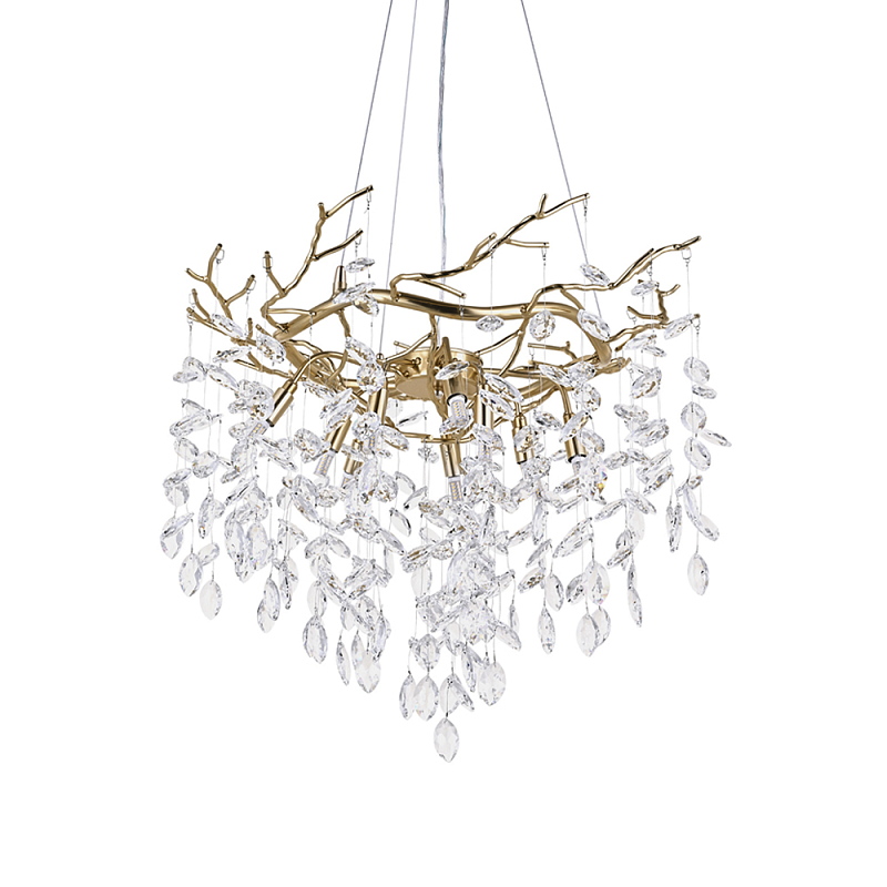 Люстра Floes Gold Хрустальная Золотой в Сочи | Loft Concept 