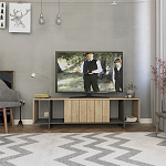 ТВ-тумба с откидной дверцей и 4-мя полками ZITANO TV STAND OAK варинант исполнения - 1 | Loft Concept в Сочи