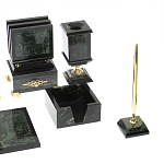 Настольный письменный набор из нефрита в подарочной коробке Victorious варинант исполнения - 5 | Loft Concept в Сочи