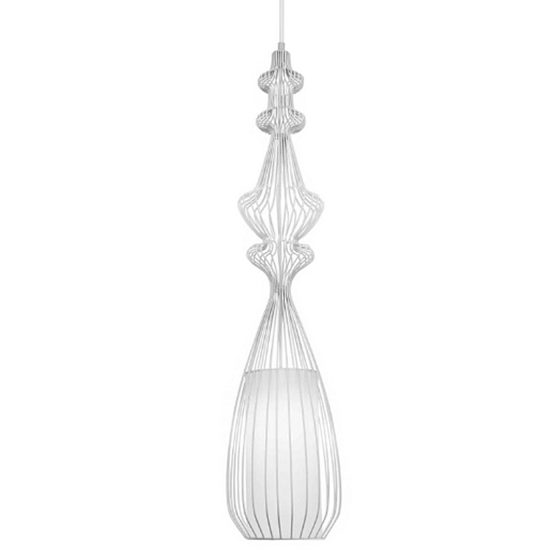 Подвесной светильник Wire Dream Pendant 1 Белый Белый Подвесной светильник Wire Dream Pendant 1 Белый Белый в Сочи | Loft Concept