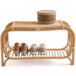 Скамья для прихожей из стеблей ротанга Willa Rattan Bench варинант исполнения - 2 | Loft Concept в Сочи