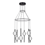 Люстра светодиодная с 6-ю сферическими стеклянными плафонами Splatter варинант исполнения - 1 | Loft Concept в Сочи