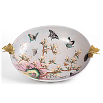 Белое фарфоровое блюдо с изображением бабочек Eden Garden варинант исполнения - 2 | Loft Concept в Сочи