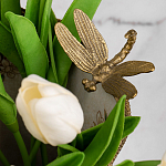 Декоративная ваза из фарфора с бронзовыми вставками Eden Garden варинант исполнения - 5 | Loft Concept в Сочи