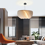 Подвесной светильник с белыми изящными декоративными лепестками Volumetric Petal Lamp варинант исполнения - 5 | Loft Concept в Сочи