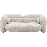 Дизайнерский двухместный диван с мягкими спинкой и подлокотниками бежевый Madelaine Sofa Beige варинант исполнения - 1 | Loft Concept в Сочи