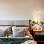 Подвесной светильник с янтарным рифленым стеклянным плафоном Ferm Living варинант исполнения - 7 | Loft Concept в Сочи