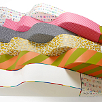 Дизайнерский модульный диван волнистой формы с цветным принтом Poltronova Superonda Sofa варинант исполнения - 43 | Loft Concept в Сочи