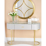 Консоль овальная на золотистых фигруных ножках Wall Console варинант исполнения - 4 | Loft Concept в Сочи