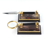 Настольный письменный набор из яшмы и долерита с декором Двуглавый орел Manager Organizer варинант исполнения - 5 | Loft Concept в Сочи