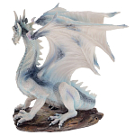 Декоративная статуэтка Белый Дракон Dragon White Statuette варинант исполнения - 3 | Loft Concept в Сочи