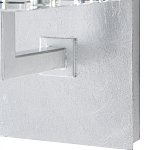 Бра серебряное с фактурным прозрачным абажуром Optical Crystal варинант исполнения - 2 | Loft Concept в Сочи