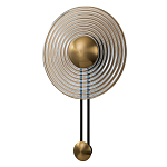 Бра с янтарным стеклянным диском и золотистыми акцентами Savio Glass Disc варинант исполнения - 1 | Loft Concept в Сочи